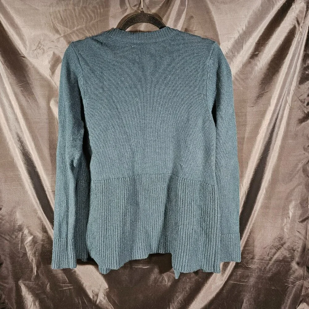 Loft dark green open front cardigan. Size S - Picture 3 of 3